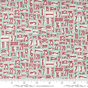5 YARD CUT Snowkissed Numbers by Sweetwater for Moda 55583 14